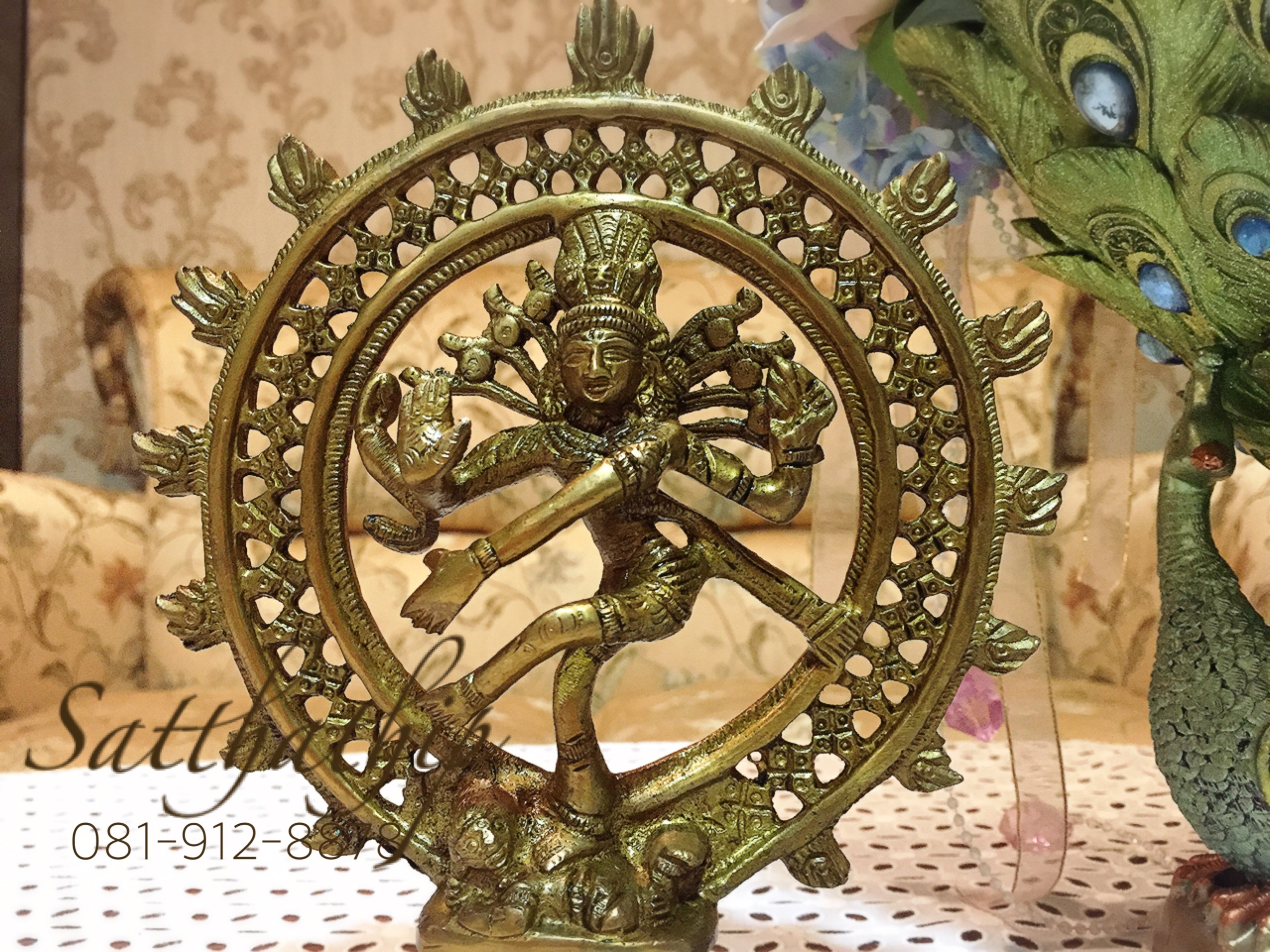 พระศิวะ ปางศิวนาฏราช (ทองเหลือง) ผลิตและนำเข้าจากอินเดีย - Shiva