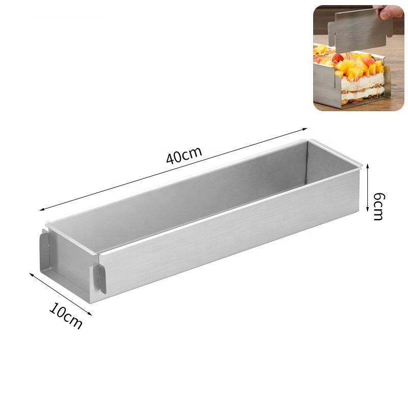 (แม่พิมพ์ สแตนเลส) Tiramisu Mold ZB-24T -2+ฝา (40x10x6 cm.)(11-8793)