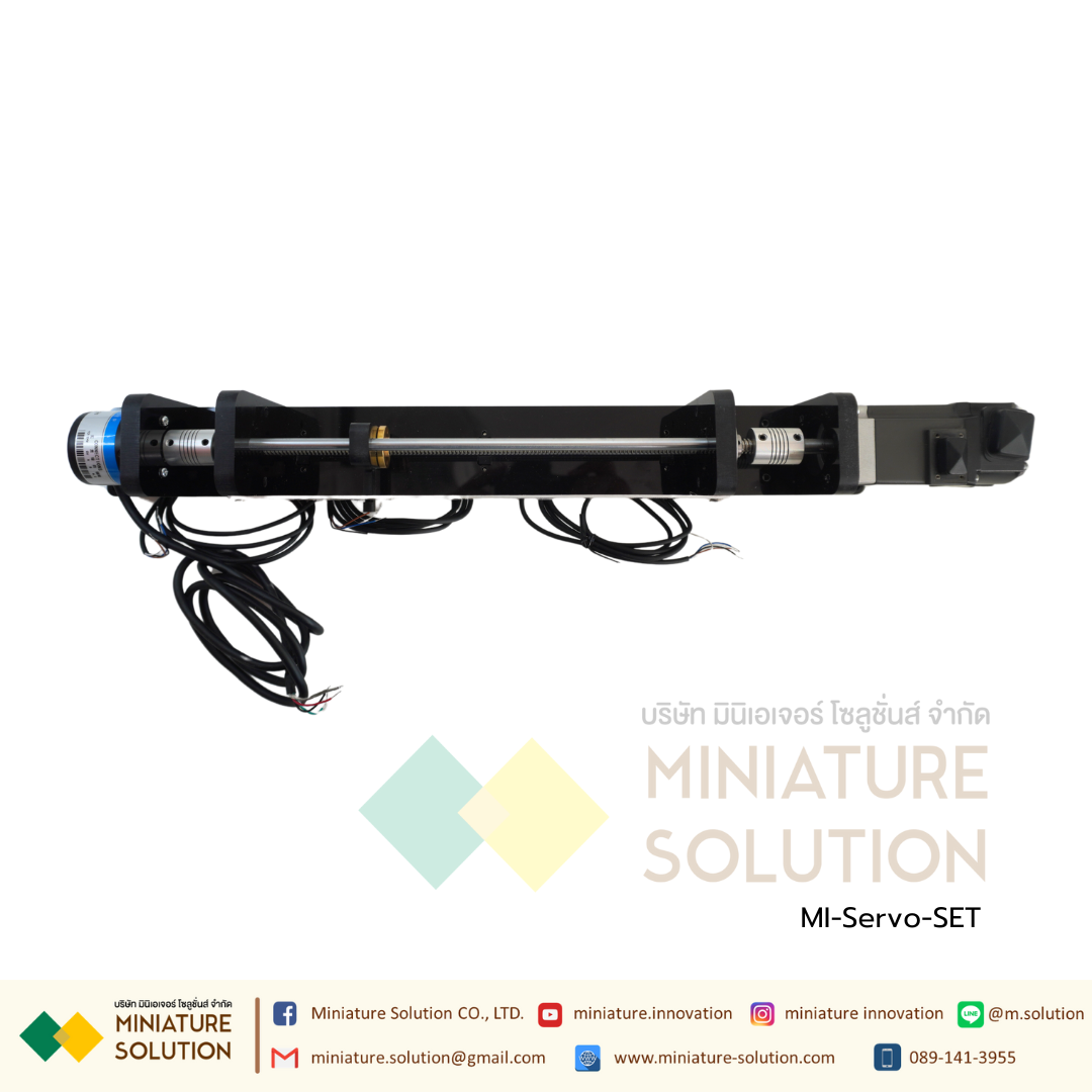 ชุดแกน Servo Motor พร้อม Driver Servo ครบชุดพร้อมใช้งาน ชุดฝึก