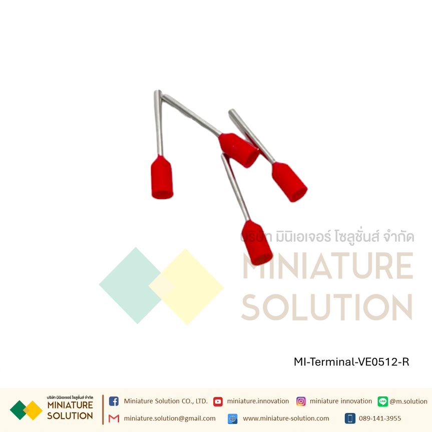 [ 100ชิ้น/แพ็ค ] VE TE หัวต่อหางปลาแบบเสียบ หางปลาคอร์ดเอ็น Cord-N Terminal Crimping หางปลาเข็ม หางปลาย้ำสายไฟ คอร์ดเอ็นเดี่ยว VE TE ขั้วต่อสายคอนโทรลสายไฟ หางปลาไม้ขีด