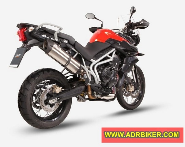 ท่อ MIVV Suono Black Steel Slip-on สำหรับ Triumph Tiger800/800XC (For Exhibition only)