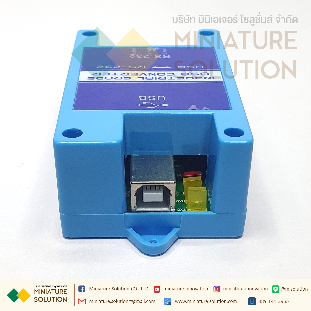 Industrial grade USB to RS232 protocol converter USB โหลดโปรแกรม PLC จีน บอร์ด MitsuUSB TO RS232 serial port converter ใช้เชื่อม PLC RS232 (JPX-6011) (USB-RS232)