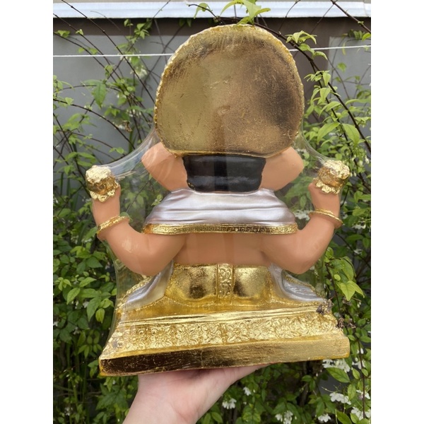 พระพิฆเนศ พระพิฆเนศปางเศรษฐี สูง14นิ้ว ปิดทองเค