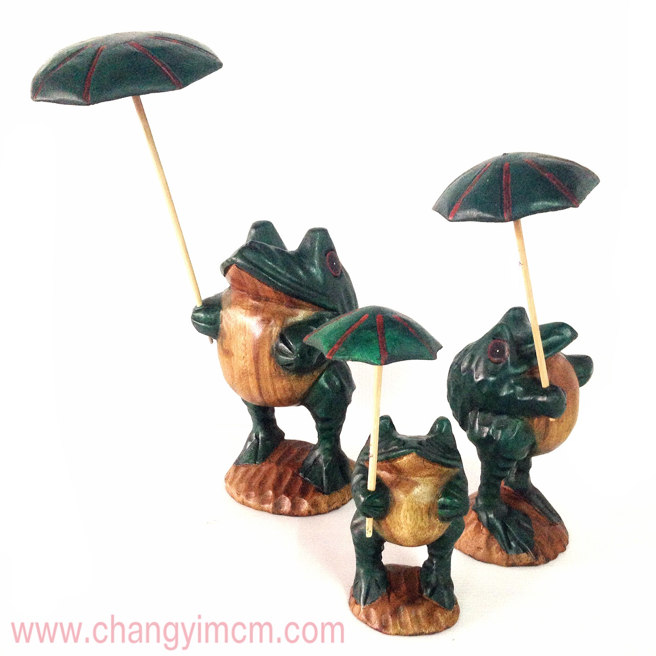 กบกางร่ม (Wooden Frog under the umbrella)