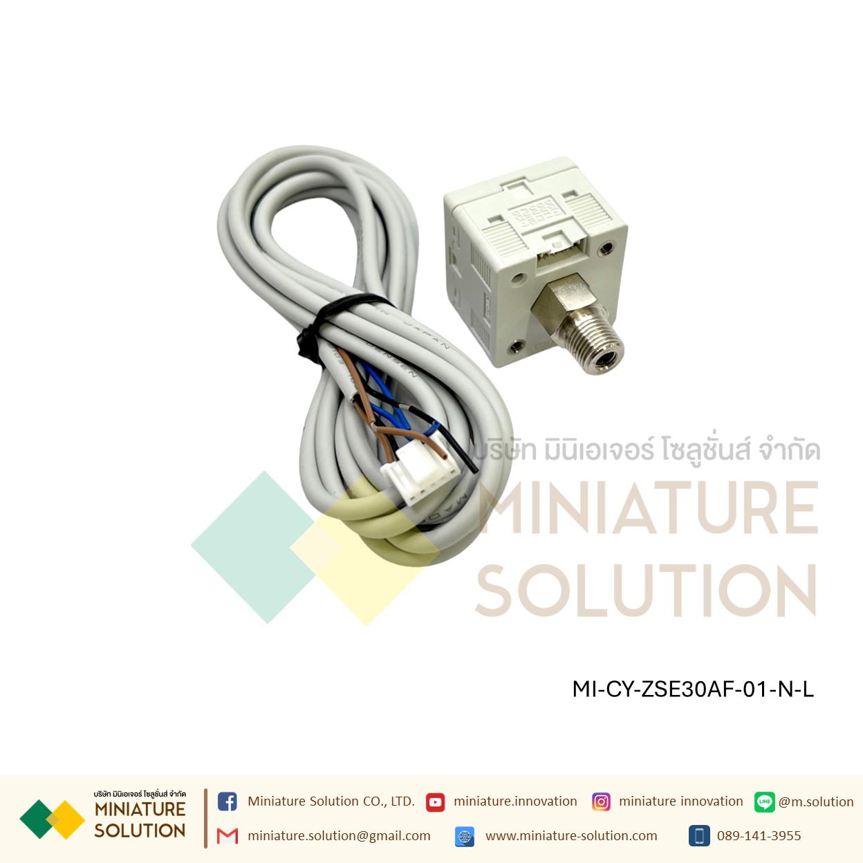 เครื่องวัดความดันดิจิทัล Pressure Switch Original genuine ISE30A-01-N-L positive pressure ZSE30AF-01-N-L mixing pressure