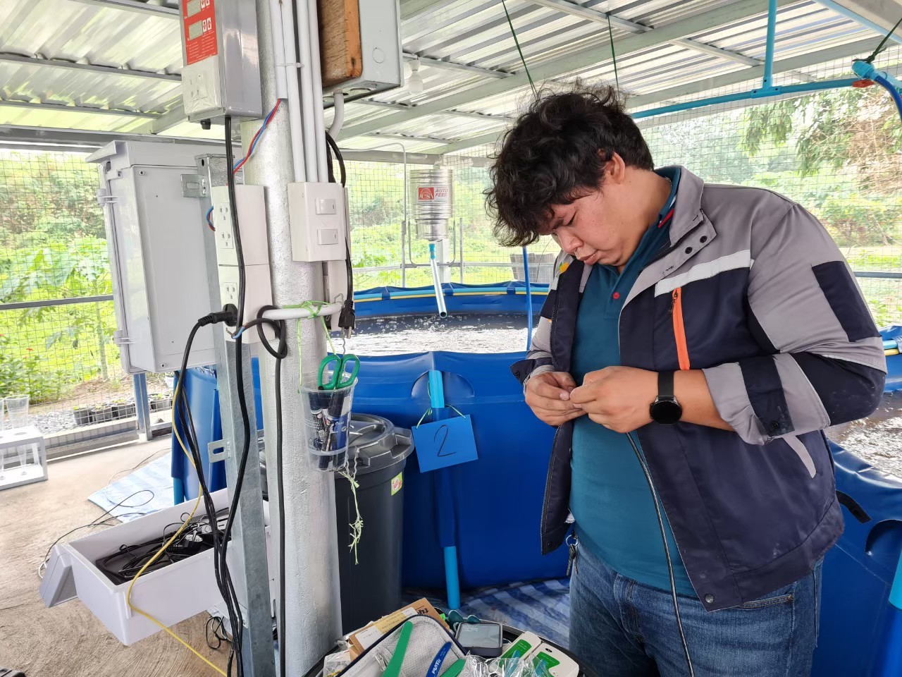 ติดตั้งระบบควบคุมปลาดุก x มหาวิทยาลัยเทคโนโลยีราชมงคลสุวรรณภูมิ