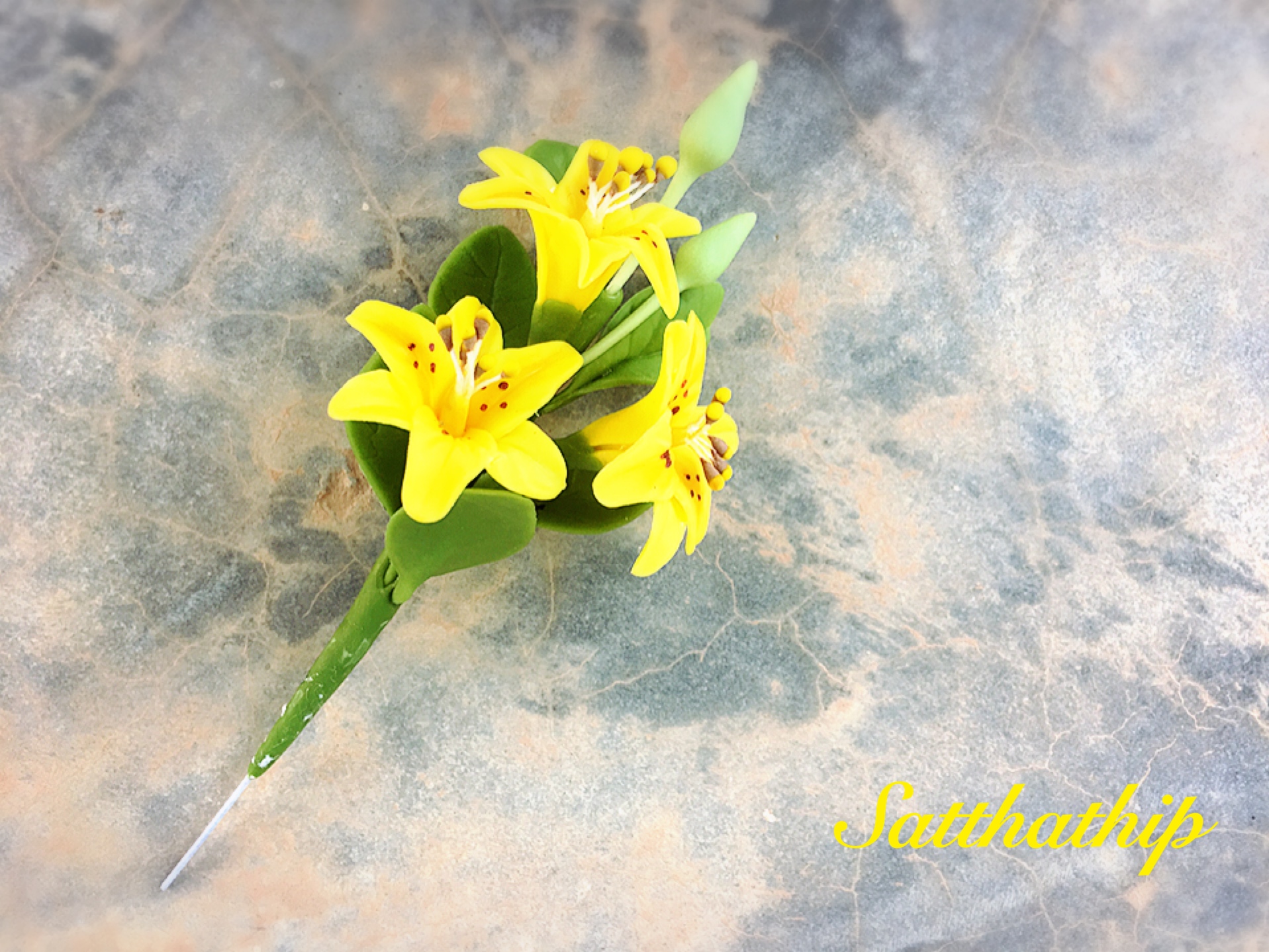 โมเดลดอกลิลลี่ - โมเดลดอกไม้ - Flower model
