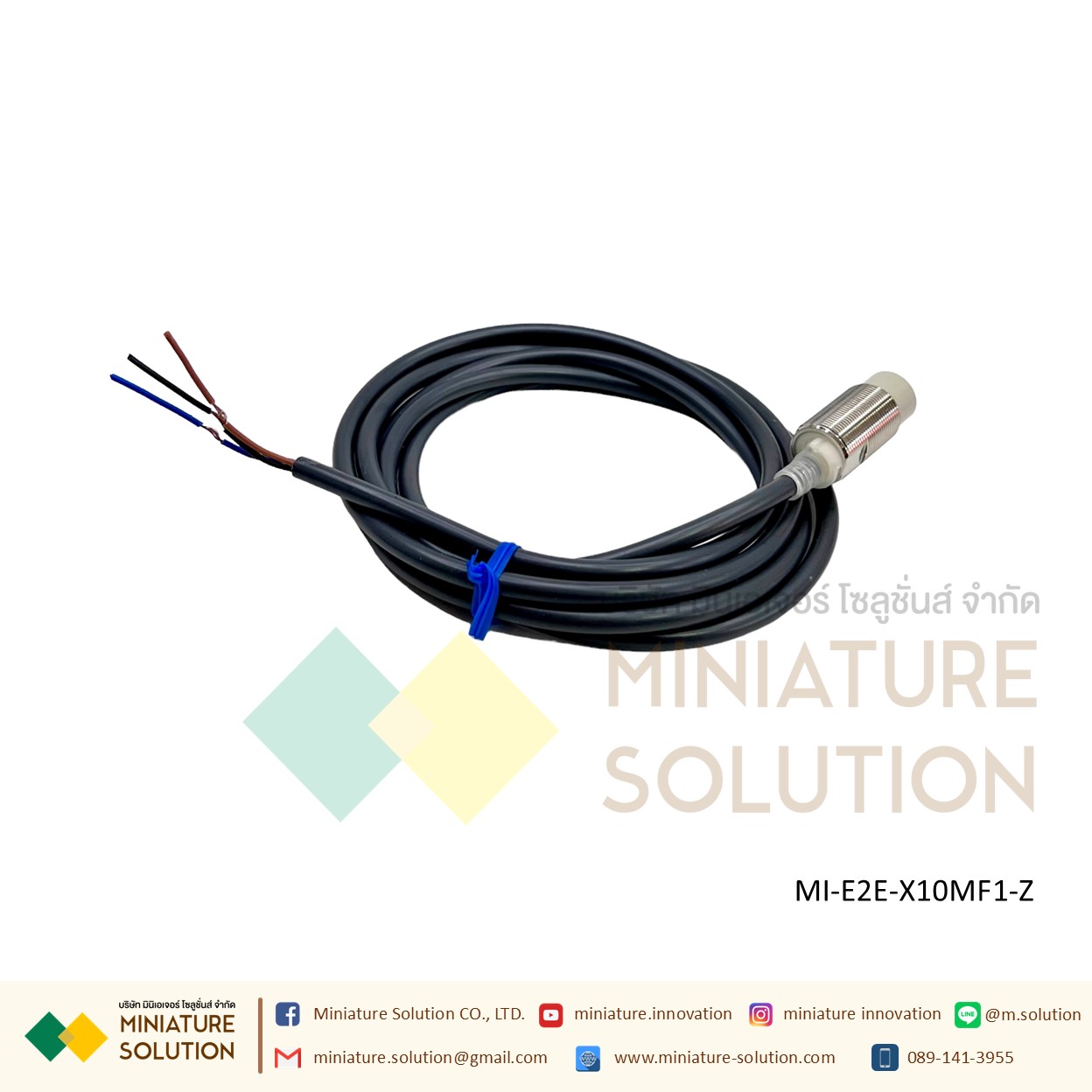 OMRON Proximity Sensor เซ็นเซอร์จับโลหะ ระยะจับ 2/10/14 มิล SIZE 8/18mm/M8 ไฟเลี้ยง 12-24 VDC PNP/NPN-NO