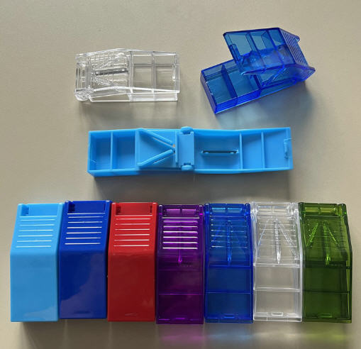 กล่องใส่ยา,กล่องใส่ยามีดตัด,สกรีนโลโก้,ราคาถูก,ขนาด8.6x3.4x2.6