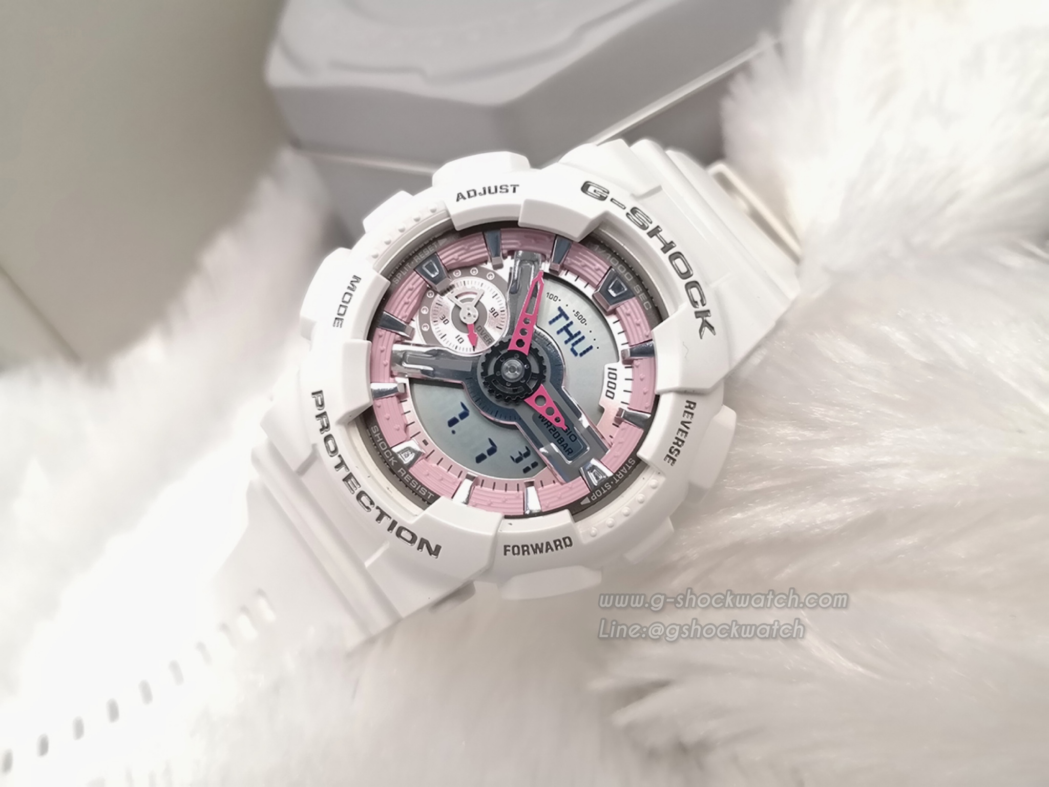 CASIO G-SHOCK นาฬิกาข้อมือ นาฬิกากันน้ำ นาฬิกาของแท้ ประกันศูนย์ CMG 1 ปี รุ่น GMA-S110MP-7A
