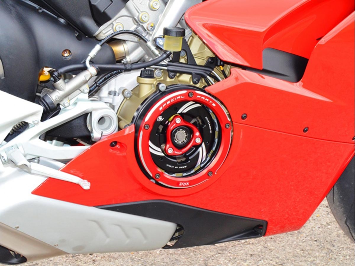ducabike อะไหล่ ครอบคลัทช์ใส ฝาครอบคลัทช์ใส สำหรับ ducati street fighter v4