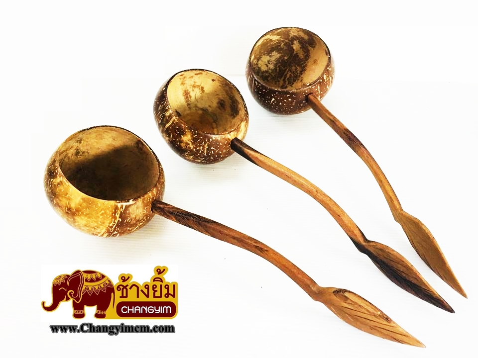 กระบวยตักน้ำ ( กะลามะพร้าว )