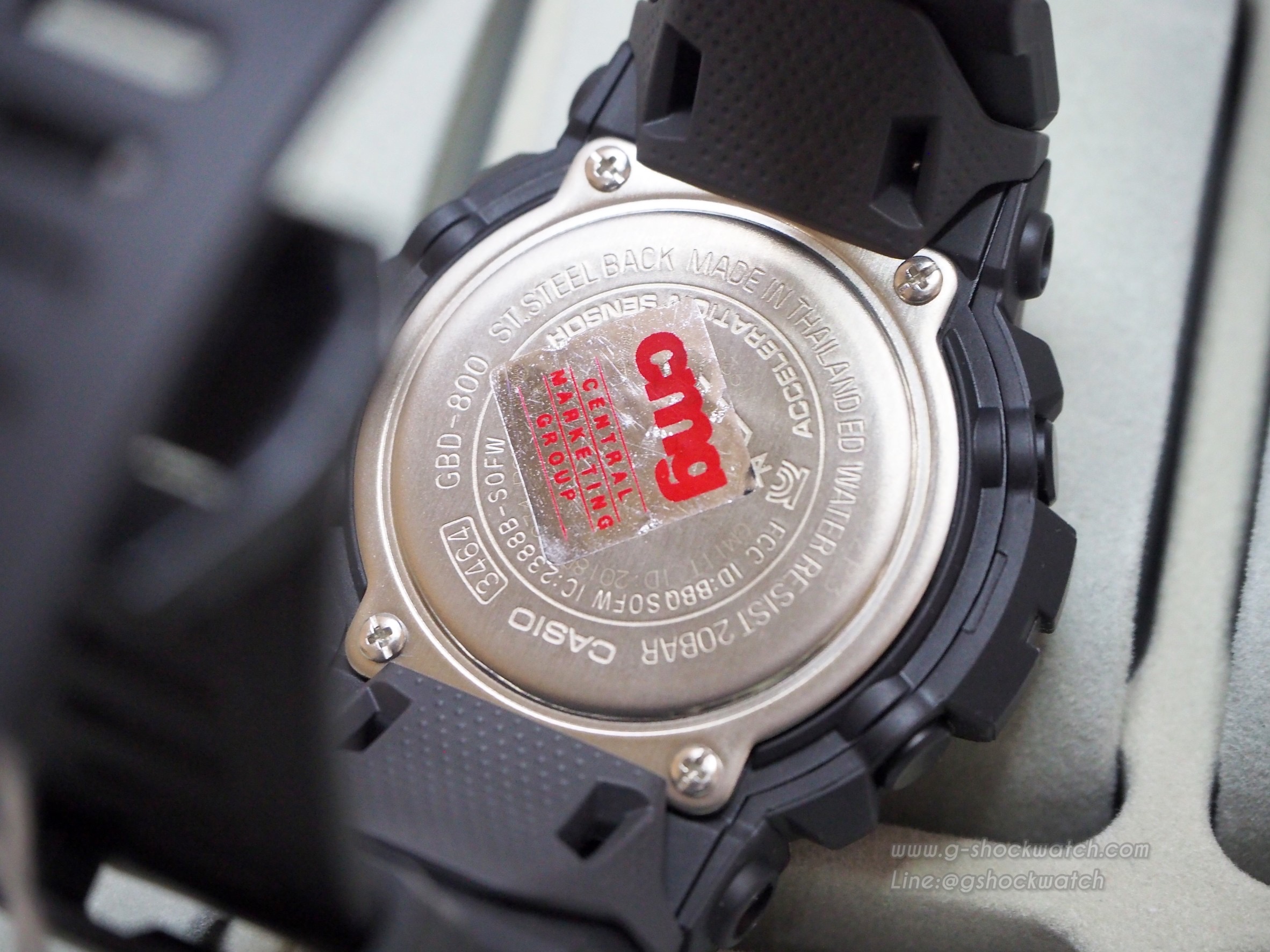 CASIO G-SHOCK นาฬิกาข้อมือ นาฬิกากันน้ำ นาฬิกาของแท้ ประกันศูนย์ CMG 1 ปี รุ่น GBD-800SF-1