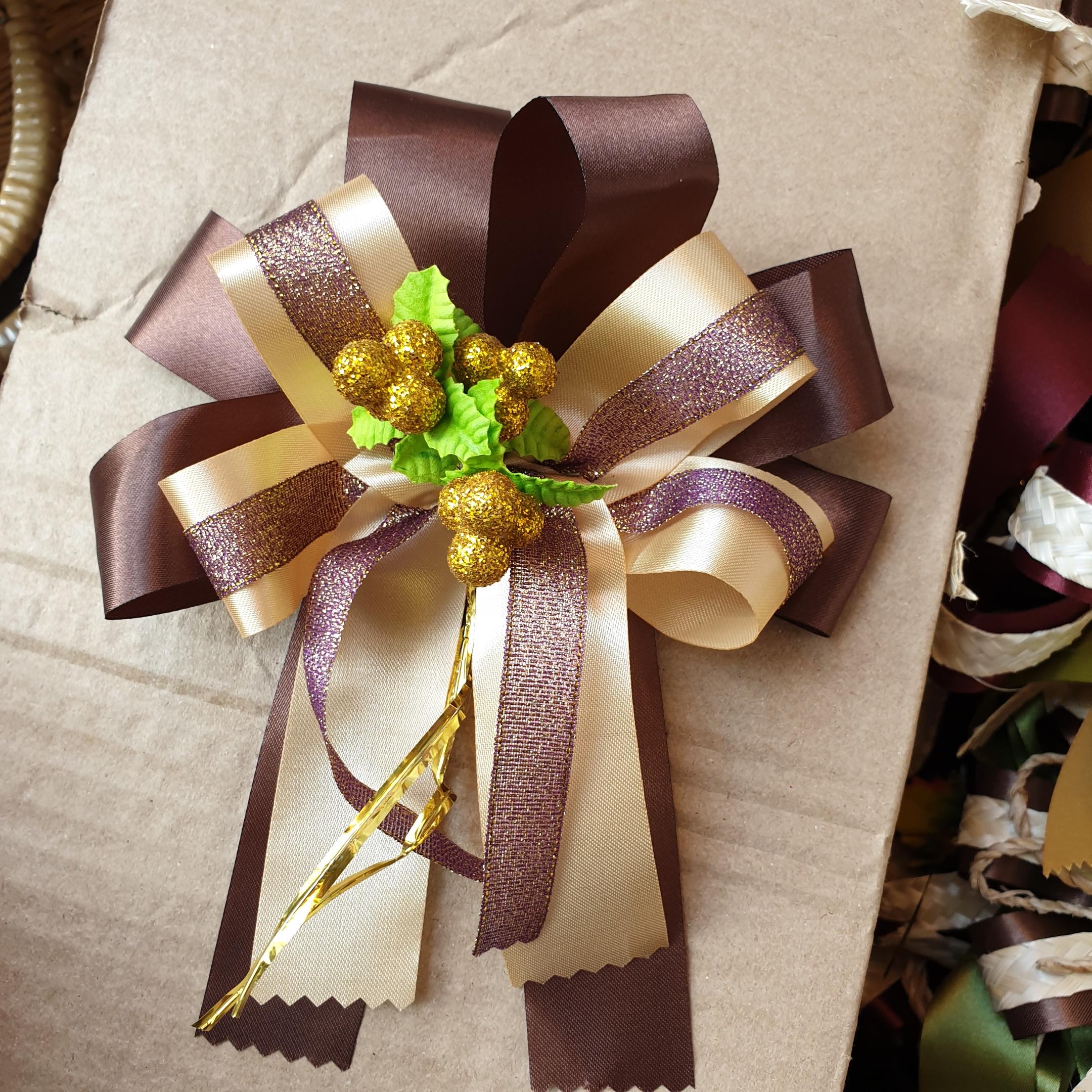 โบว์ติดกระเช้า(ขนาดกลาง)