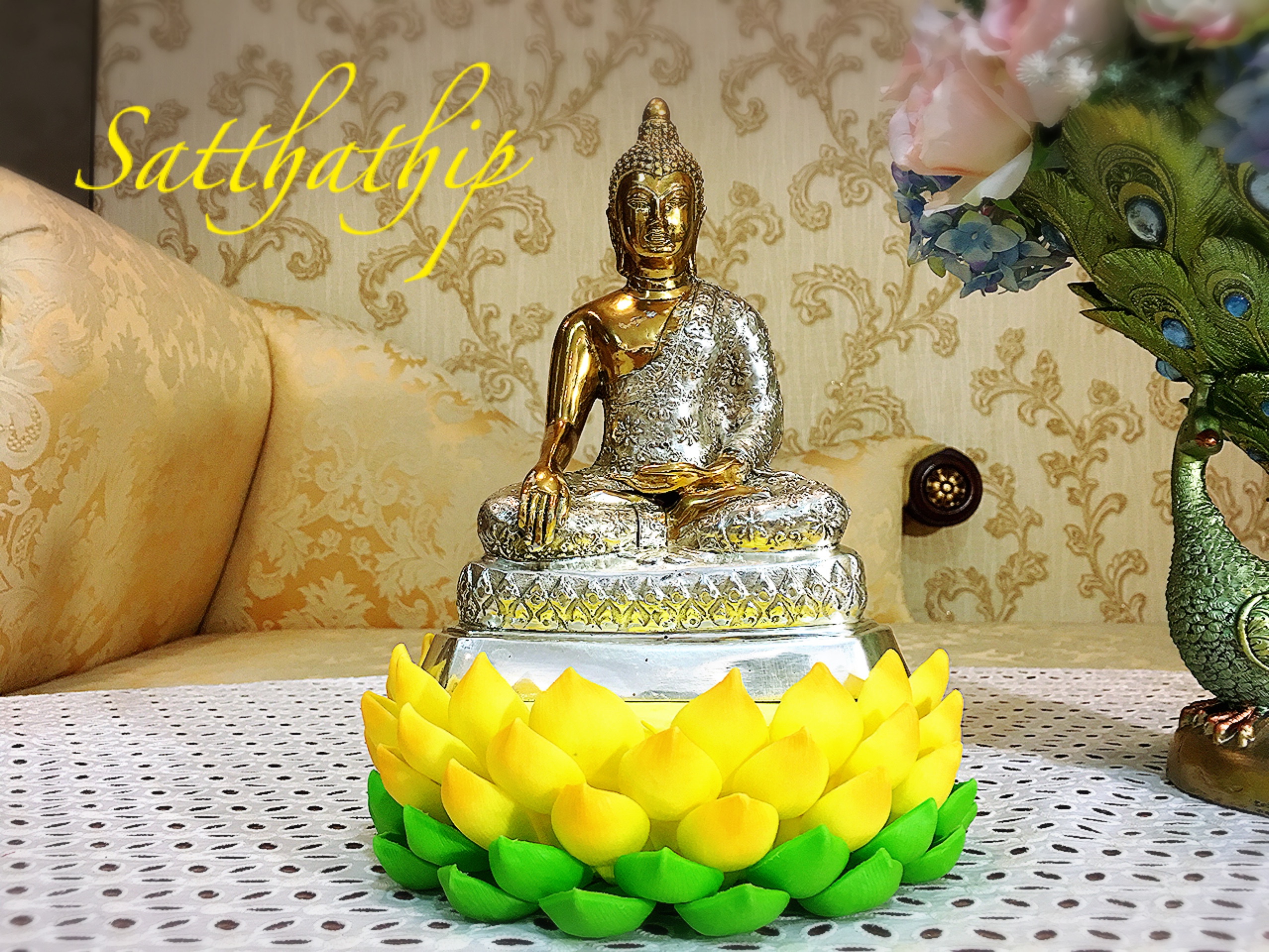 พระปางมารวิชัย - พระปางชนะมาร - พระปางสะดุ้งมาร - พระพุทธรูปจำลอง - Buddha statue