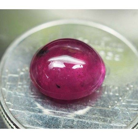 พลอยทับทิม (Ruby) 4.60 กะรัตสีแดงเข้ม