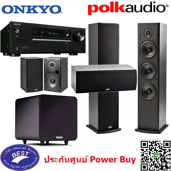 Onkyo TX-SR494+Polk T50 T30 T15 PSW111 (5.1Ch)