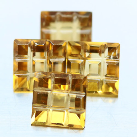 ฮันนี่ควอร์ต (Honey Quartz) 7.60 กะรัต 4 ชิ้น