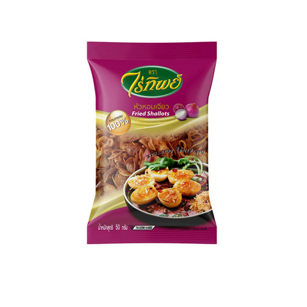 หอมเจียว ตราไร่ทิพย์ 50 กรัม Raithip Fried Red Onion 50 g. (05-8504)
