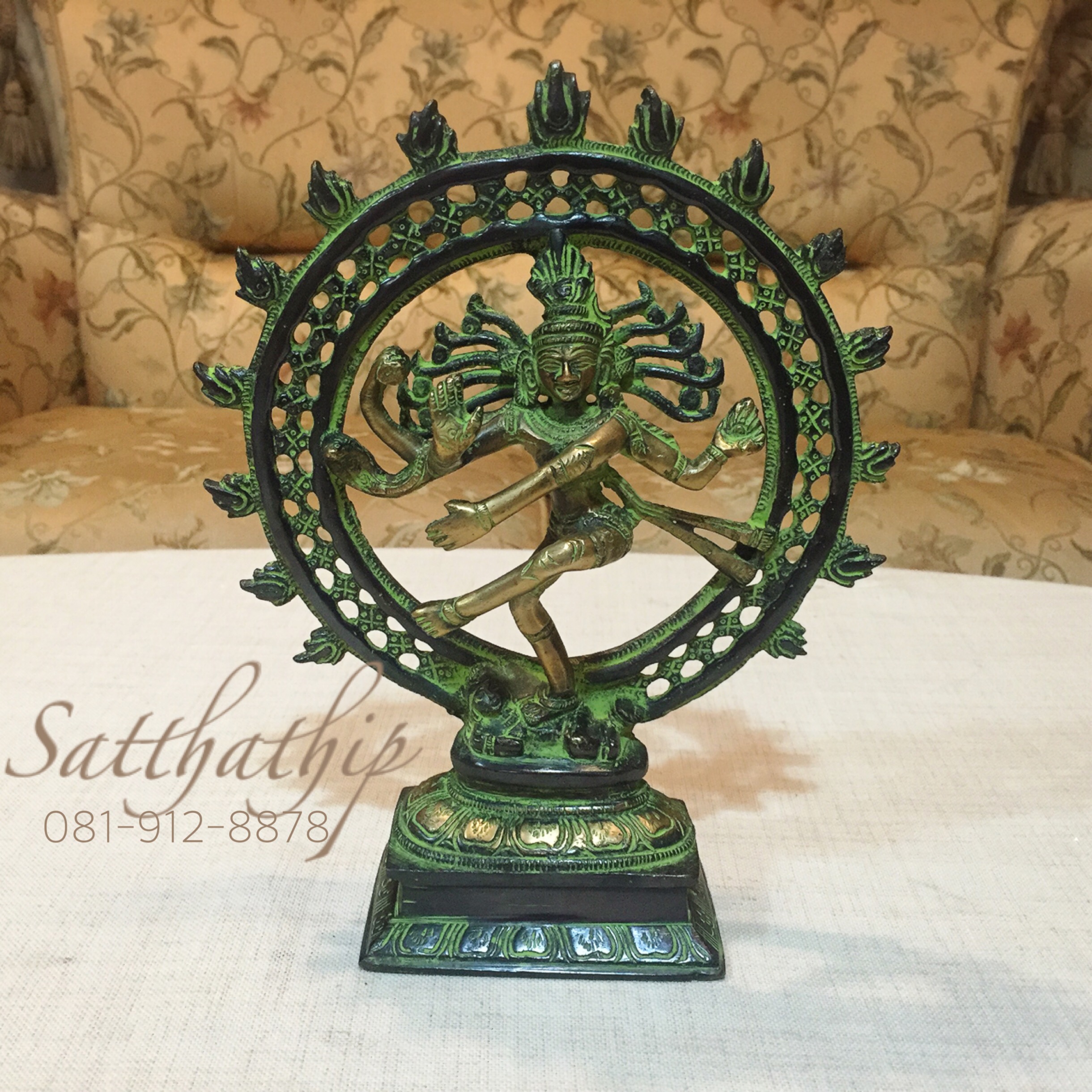 พระศิวะ ปางศิวนาฏราช (ทองเหลือง) ผลิตและนำเข้าจากอินเดีย - Shiva