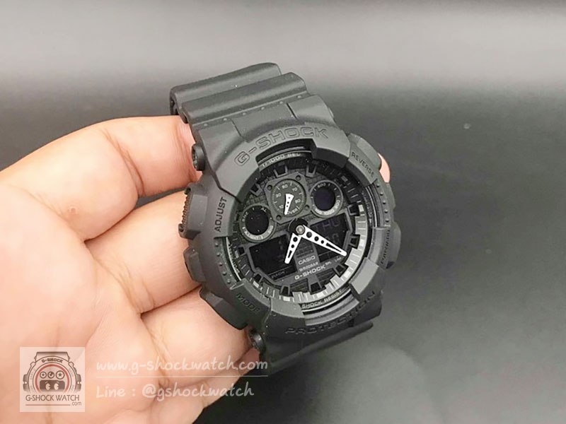 CASIO G-SHOCK นาฬิกาข้อมือ นาฬิกากันน้ำ นาฬิกาของแท้ ประกันศูนย์ CMG 1 ปี รุ่น GA-100-1A1