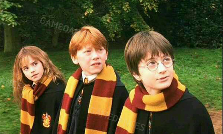 ผ้าพันคอไหมพรม หนังแฮรี่ พอตเตอร์ แบบบาง