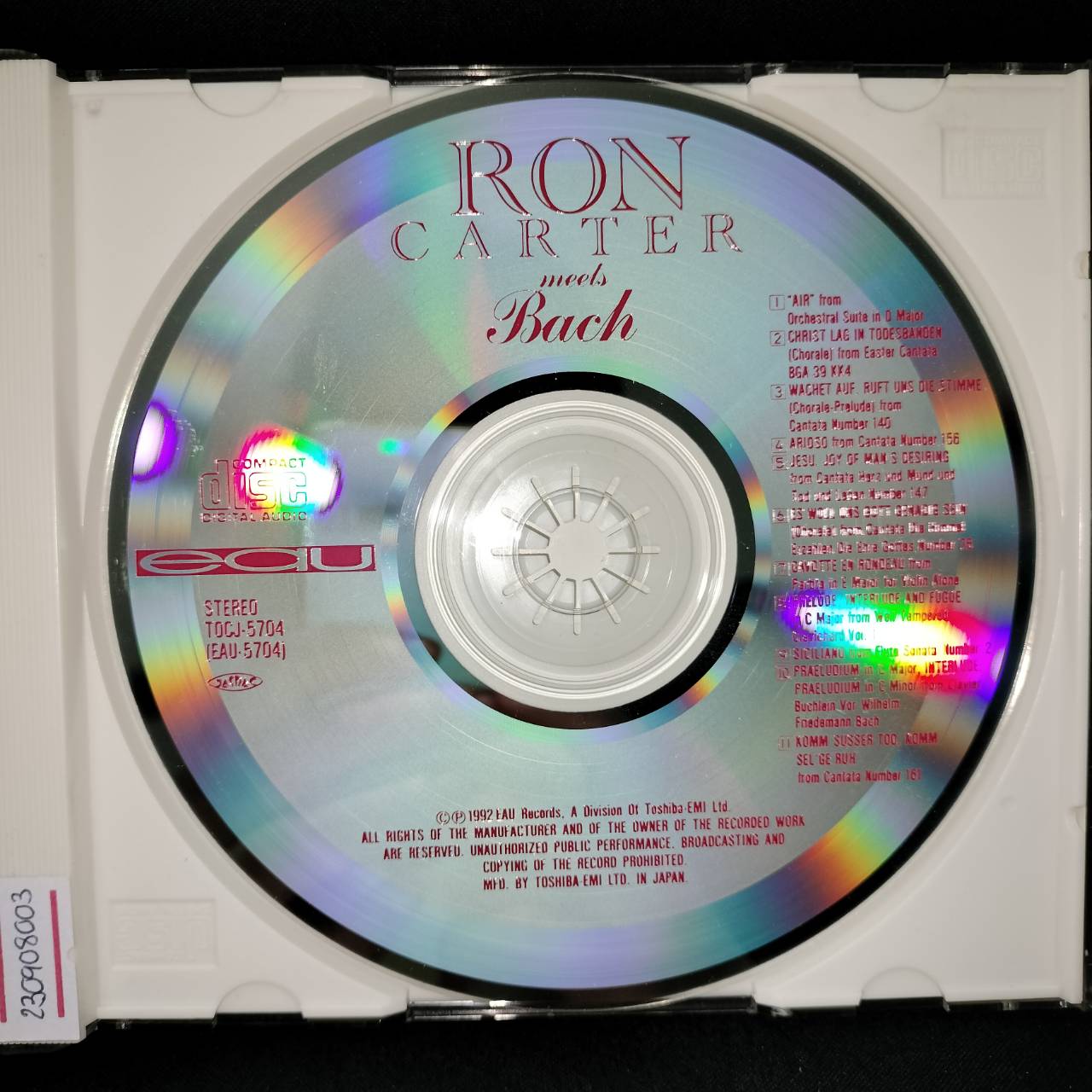 Ron Carter – Ron Carter Meets Bach / JAPAN / แผ่นสวย