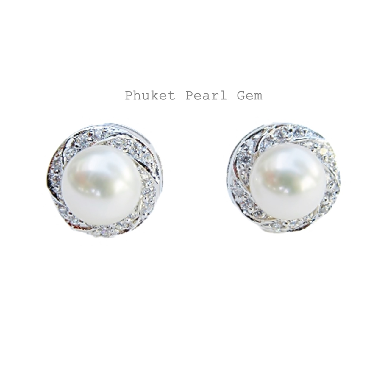 Phuket Pearl Gem Earring ต่างหูไข่มุกแท้ สวยหรู มีระดับ