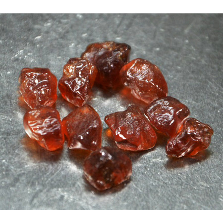 ก้อนสเปคซาร์ไทร์ (Garnet) 16.65 กะรัต 10 ชิ้น