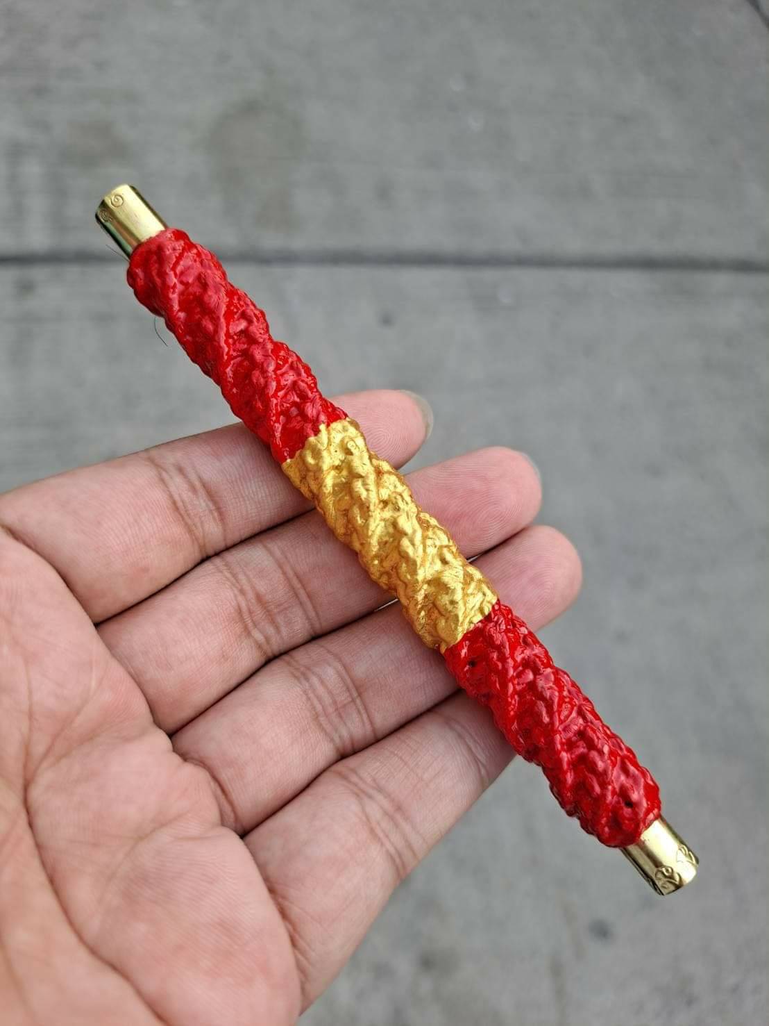 ตะกรุดโสฬสมหามงคล(2) ครูบาแบ่ง ฐามุตตโม วัดบ้านโตนด นครราชสีมา ดอกสีแดง ปี 2564