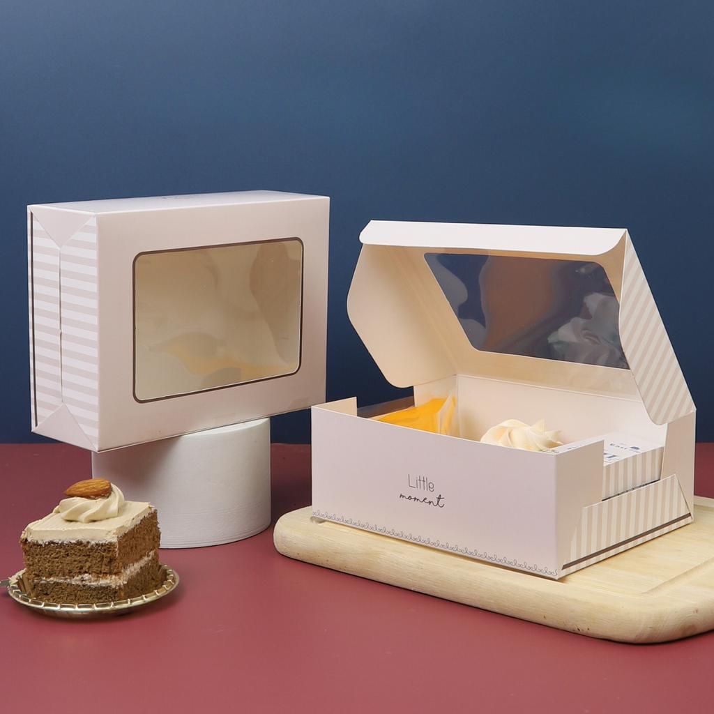 กล่องสแน็คบ็อกซ์หน้าต่างลาย Little Moment 20 ใบ Snack Box 12 x 16 x 5.5 cm. 20 pieces (ฺฺBX) (09-9094)