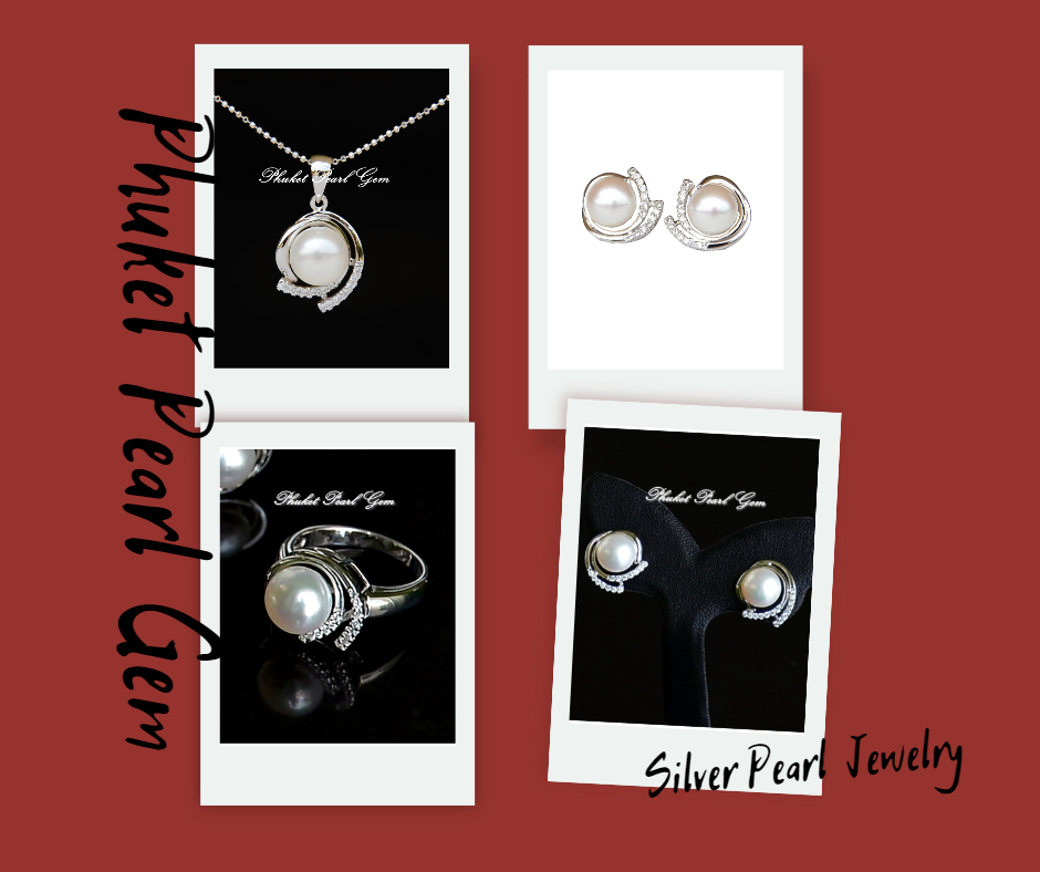 White Pearl Circle Sterling Silver Pendant