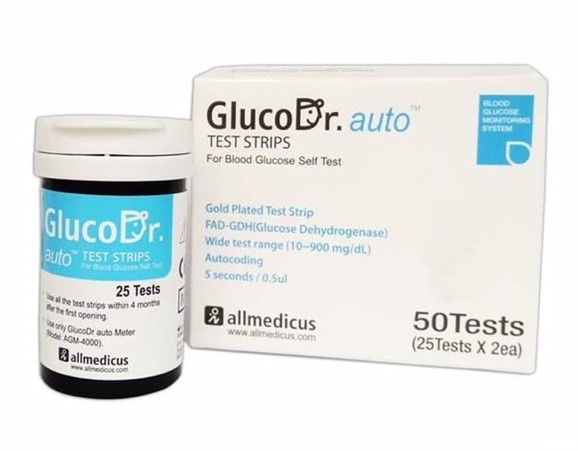 แถบตรวจระดับน้ำตาลในเลือด ( Gluco Dr Auto )