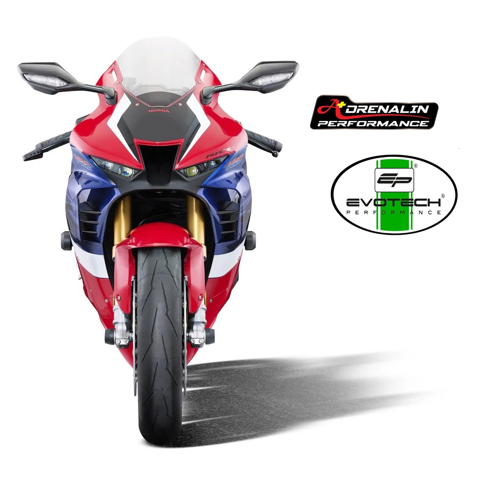 Evotech การ์ดแฮนด์พร้อมตุ้มปลายแฮนด์ สำหรับ CB650R CBR650R 2024+ e-clutch