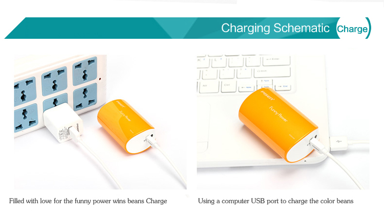 PISEN แบตสำรองแท้ 5,000 mAh พาวเวอร์แบงค์ USB 5V-2A Funny Power Ⅱ รุ่น TS-D127 ไฟฉาย LED ส่องสว่างยามค่ำคืนในตัว เก็บประจุเต็มที่ได้ยาวนาน รูปทรงกระบอก ขนาดกระทัดรัดจับถนัดกระชับมือ - สีส้ม