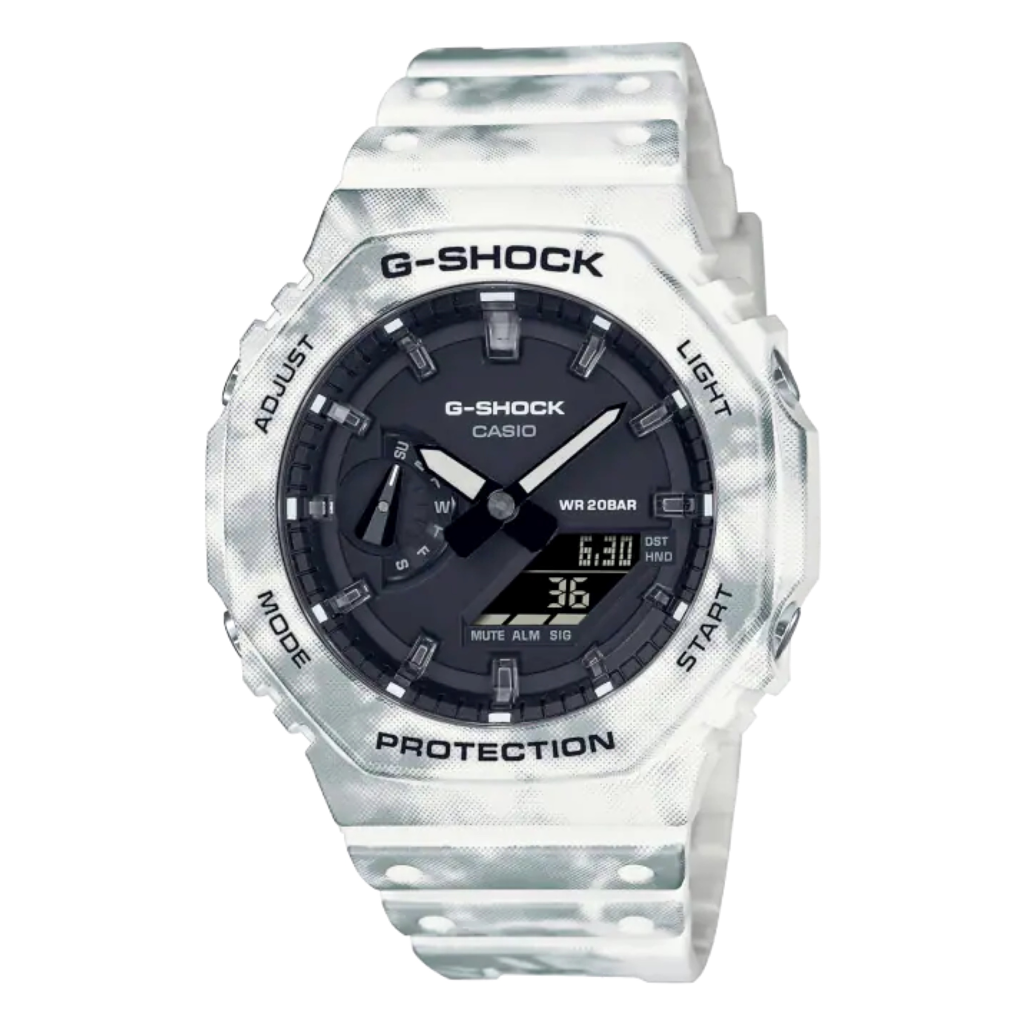 CASIO G-SHOCK นาฬิกาข้อมือ นาฬิกากันน้ำ นาฬิกาของแท้ ประกันศูนย์ CMG 1 ปี รุ่น GAE-2100GC-7A