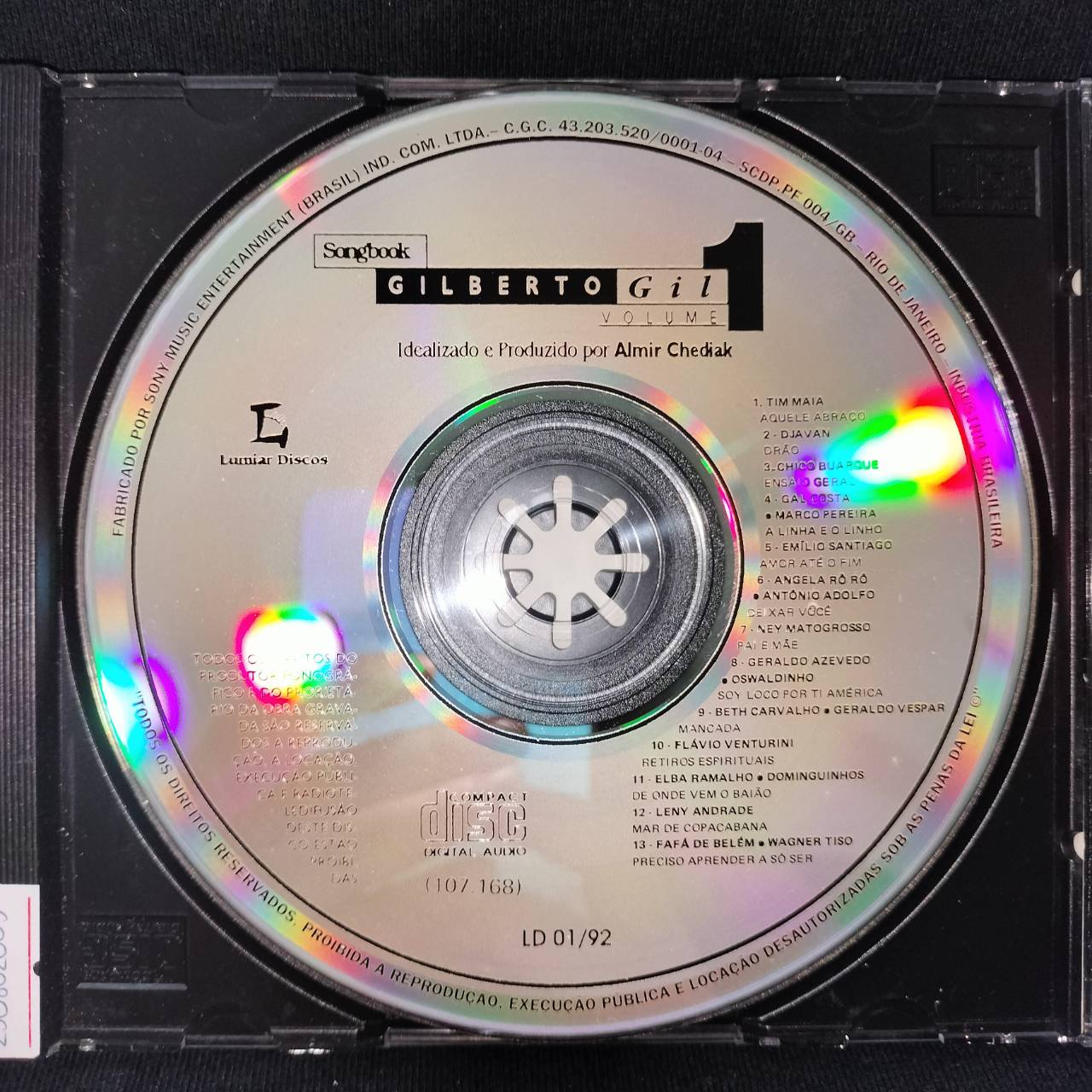 Various – Songbook Gilberto Gil Volume 1 / BRASIL / ฝากล่องหัก / แผ่นสวย