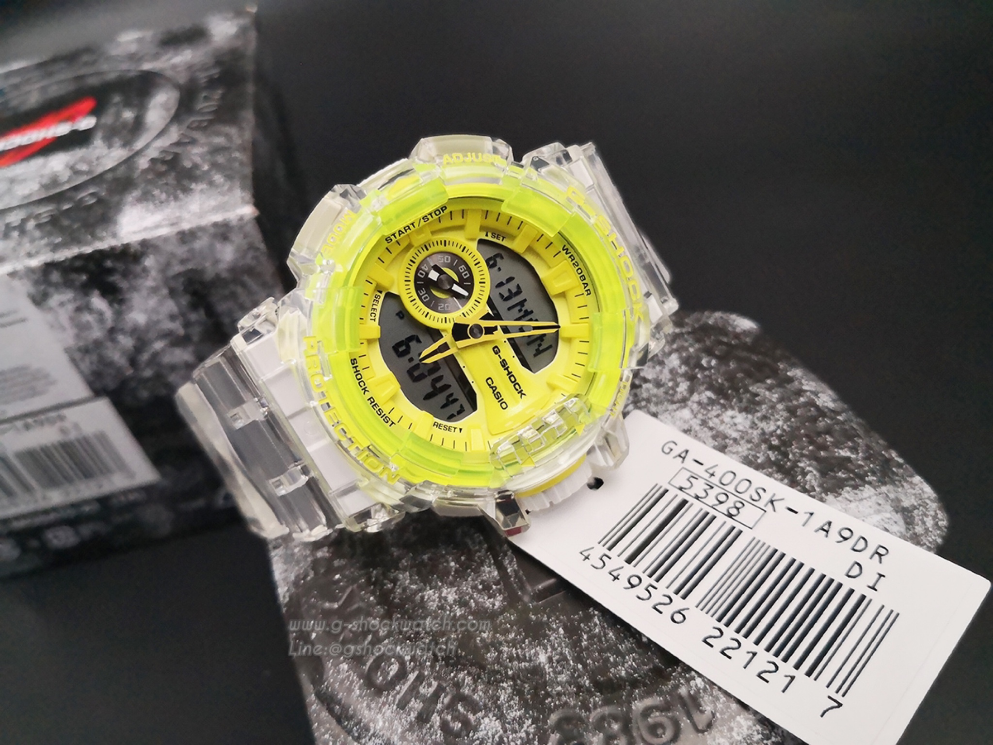 CASIO G-SHOCK นาฬิกาข้อมือ นาฬิกากันน้ำ นาฬิกาของแท้ ประกันศูนย์ CMG 1 ปี รุ่น GA-400SK-1A9