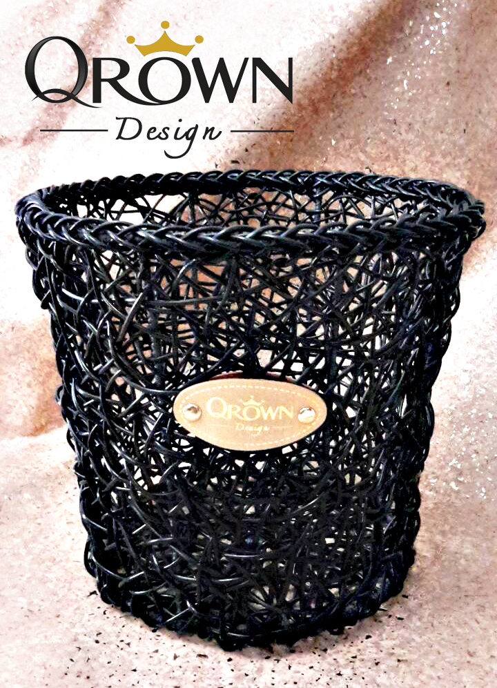 ถังขยะหวายเทียม Qrown Design