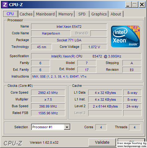 Intel Xeon E5472 3.00GHz