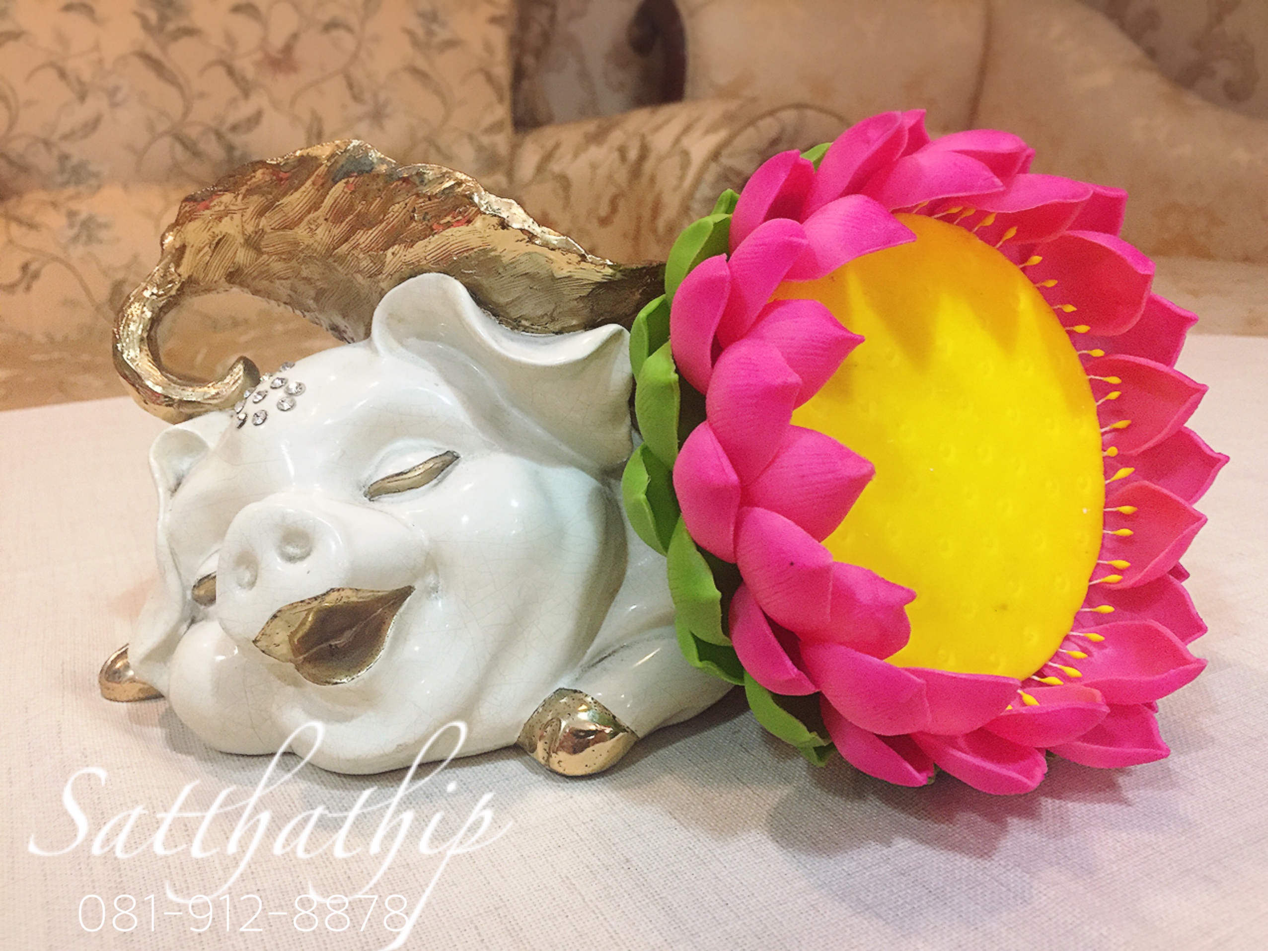 ถาดบัว ประดิษฐ์จากดิน - ฐานบัว ประดิษฐ์จากดิน - พานบัว ประดิษฐ์จากดิน - ถาดบัวดินปั้น - ฐานบัวดินปั้น - พานบัวดินปั้น -Tray