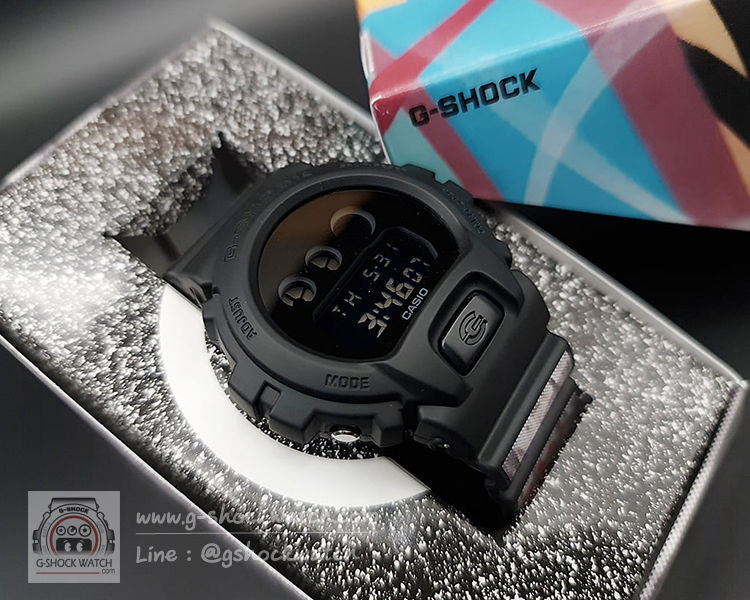 CASIO G-SHOCK นาฬิกาข้อมือ นาฬิกากันน้ำ นาฬิกาของแท้ ประกันศูนย์ CMG 1 ปี DW-6900BBA-1STCR ดำ