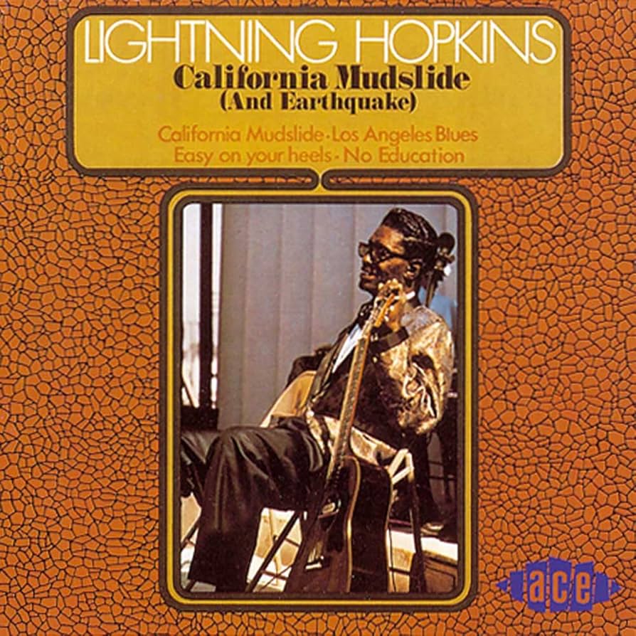 Lightning Hopkins – California Mudslide (And Earthquake) / UK / ปกในมีจุดเหลือง / มีรอยบ้าง