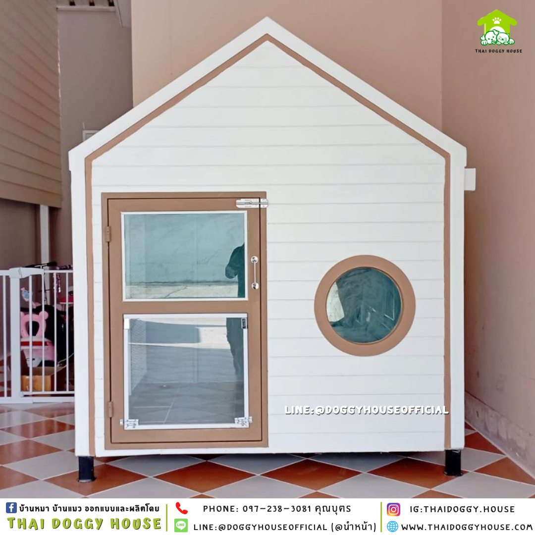 บ้านหมา รองรับการติดแอร์ แบบบ้าน 𝐌𝐮𝐣𝐢 𝐬𝐭𝐲𝐥𝐞