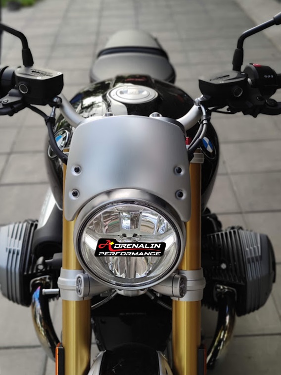 Rizoma - ชิวหน้าทรงต่ำ สีเงิน สำหรับ R9T 2014+ (Headlight Fairing)