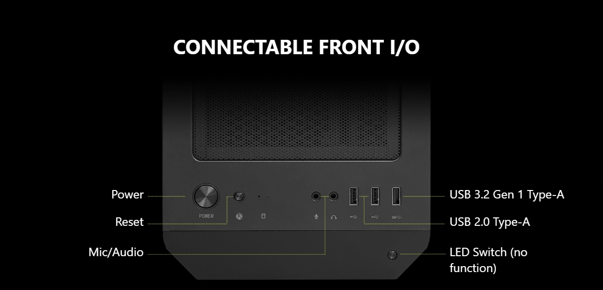 mATX CASE MSI MAG FORGE M100A