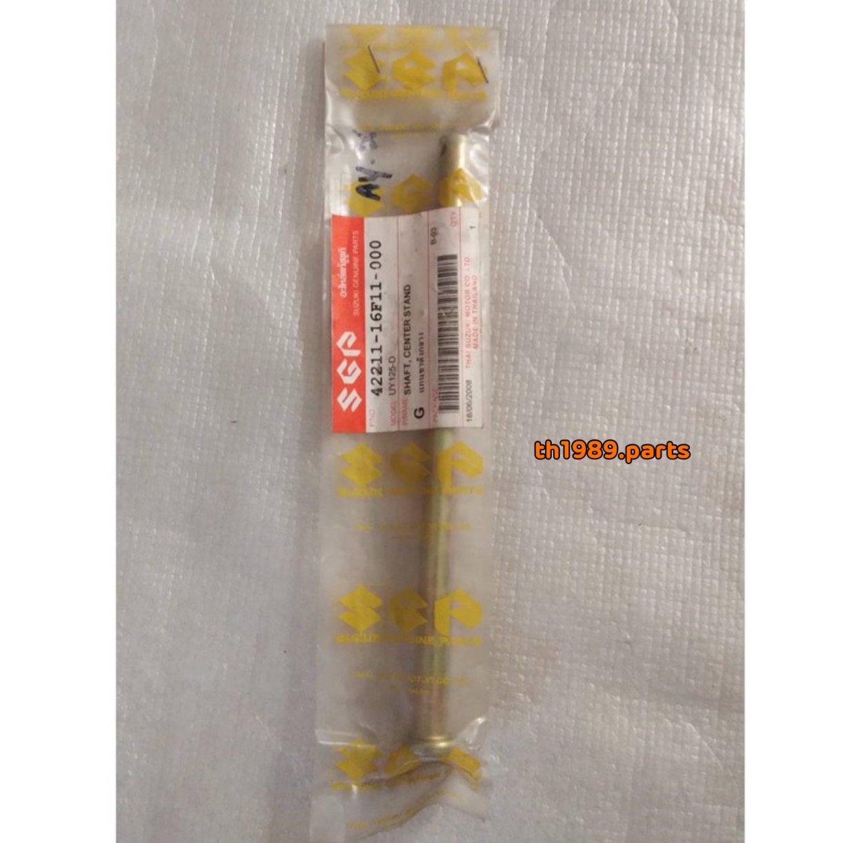 แกนขาตั้งกลาง สำหรับรุ่น Step125 UY125-D อะไหล่แท้ SUZUKI 42211-16F11-000