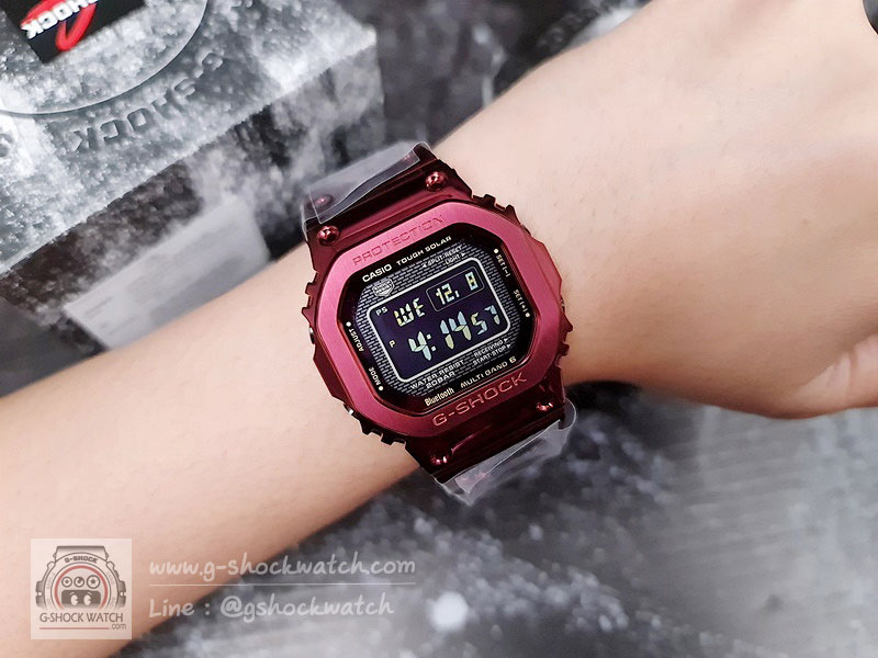 CASIO G-SHOCK นาฬิกาข้อมือ นาฬิกากันน้ำ นาฬิกาของแท้ ประกันศูนย์ CMG 1 ปี รุ่น GMW-B5000RD-4