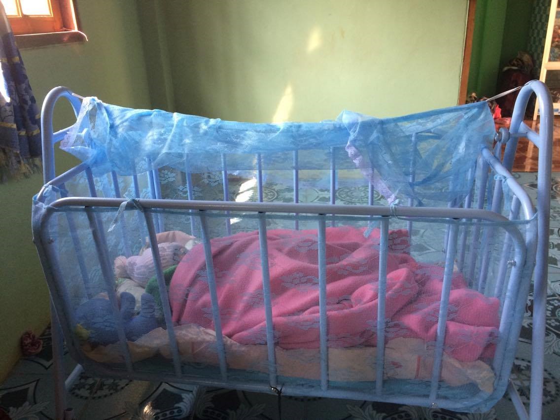 เปลไกวเด็กดีไลท์-102 #เปลเลี้ยงเด็ก เปลลูกกรงทรงสี่เหลี่ยม เปลเหล็ก