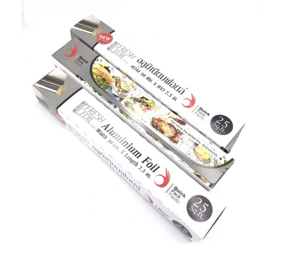 อลูมิเนียมฟอยด์ ตรา Quick Pack 12'' Aluminium Foil 300 mm.x 7.5 m (09-7839)